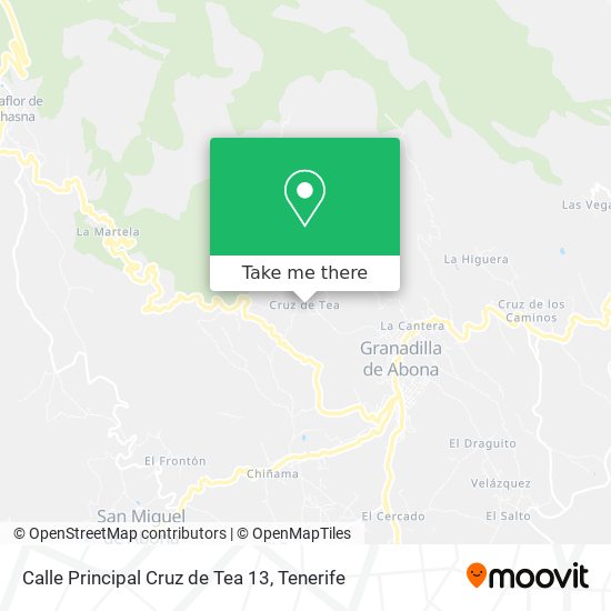 Calle Principal Cruz de Tea 13 map