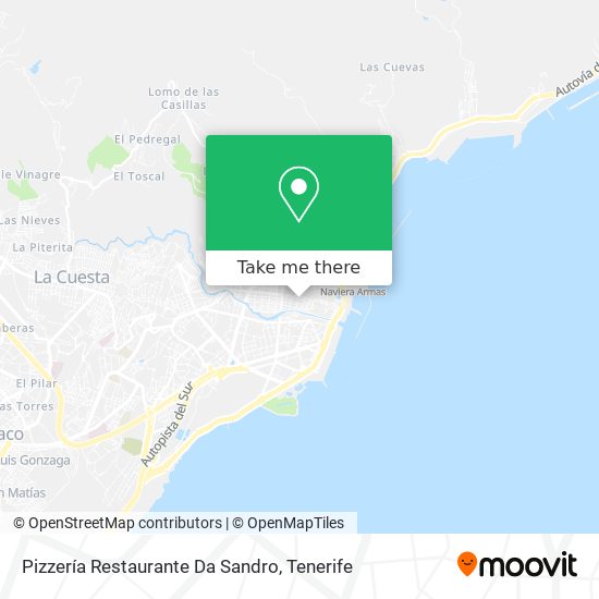 Pizzería Restaurante Da Sandro map