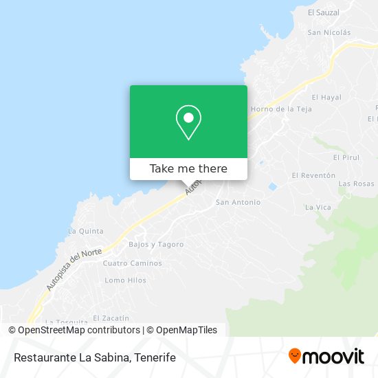 mapa Restaurante La Sabina