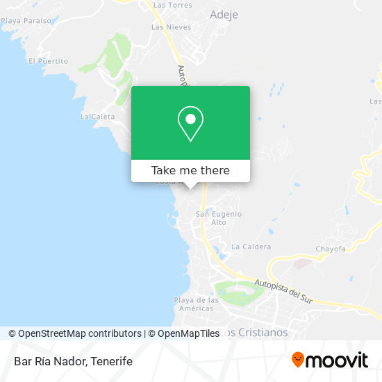 mapa Bar Ría Nador