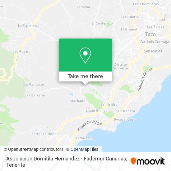 Asociación Domitila Hernández - Fademur Canarias map