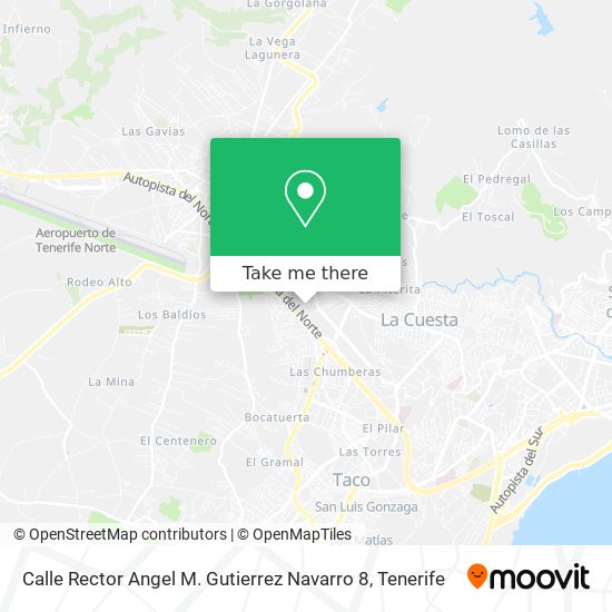 mapa Calle Rector Angel M. Gutierrez Navarro 8