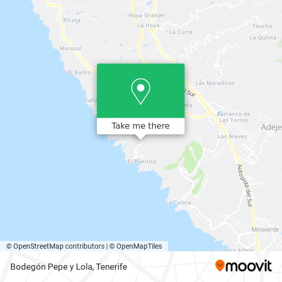 Bodegón Pepe y Lola map