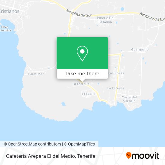 Cafeteria Arepera El del Medio map