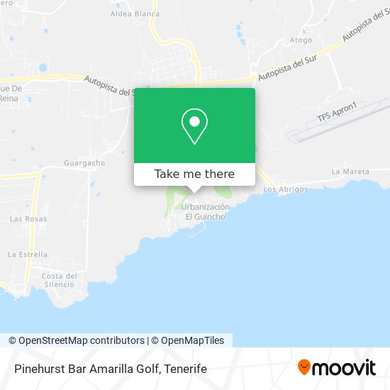 Pinehurst Bar Amarilla Golf map