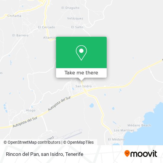 Rincon del Pan, san Isidro map