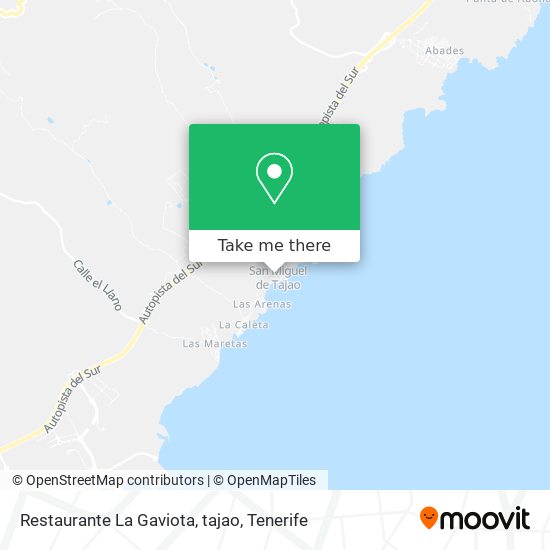 Restaurante La Gaviota, tajao map