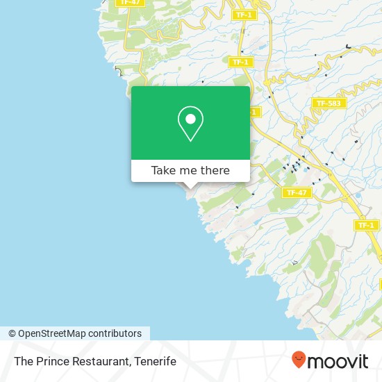 The Prince Restaurant, 38678 Urbanización Callao Salvaje Adeje map