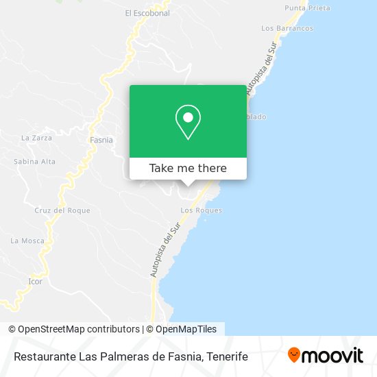 Restaurante Las Palmeras de Fasnia map