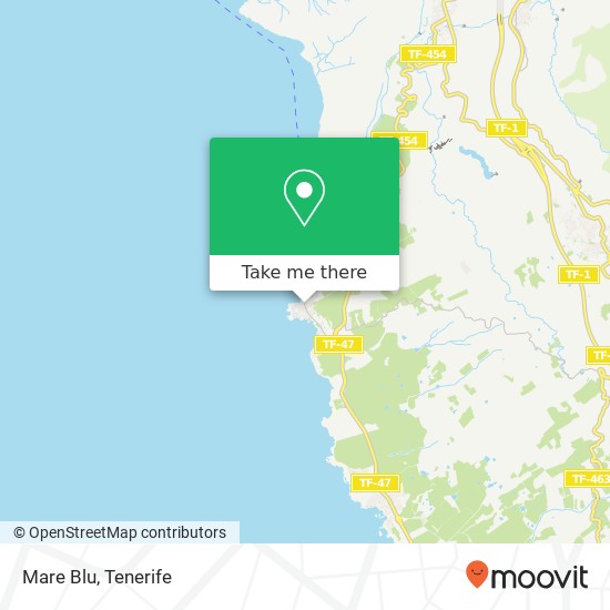 mapa Mare Blu, Avenida Marítima Puerto de Santiago 38683 Puerto de Santiago Santiago del Teide