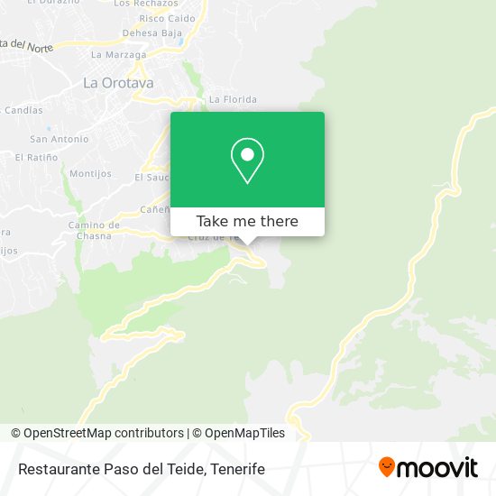 mapa Restaurante Paso del Teide
