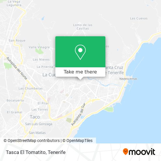 mapa Tasca El Tomatito