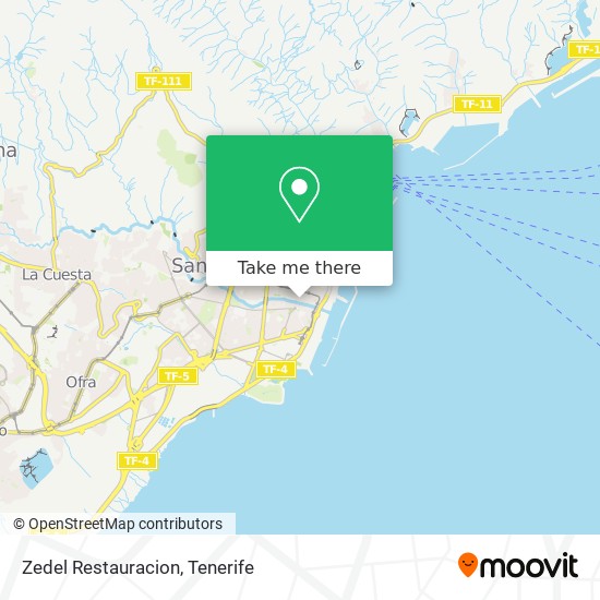 mapa Zedel Restauracion