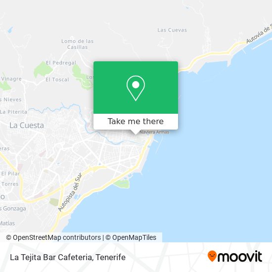 mapa La Tejita Bar Cafeteria