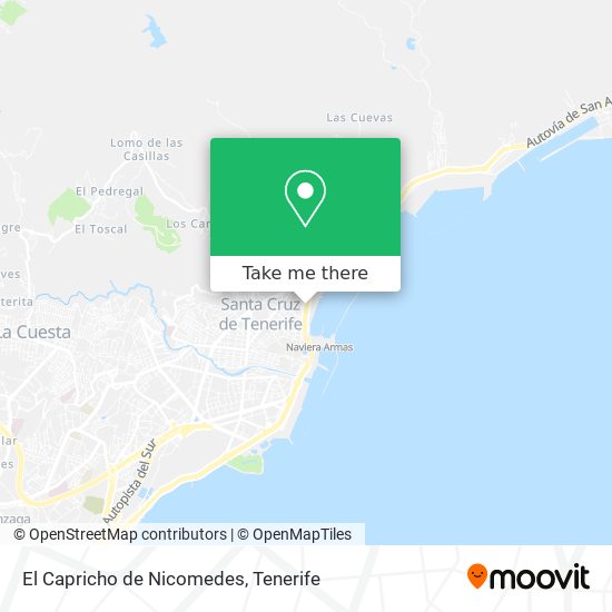 El Capricho de Nicomedes map