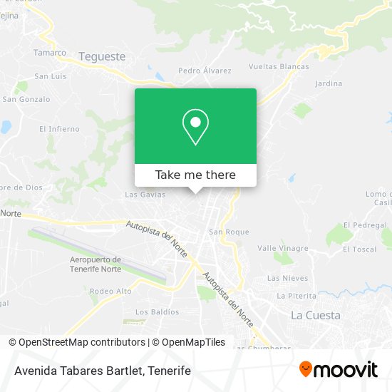 mapa Avenida Tabares Bartlet
