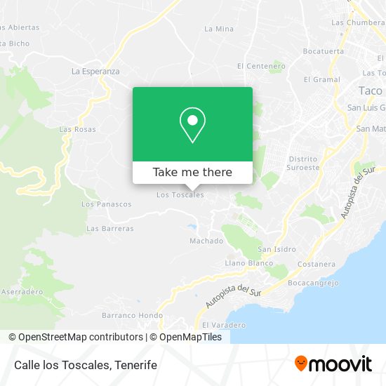 Calle los Toscales map