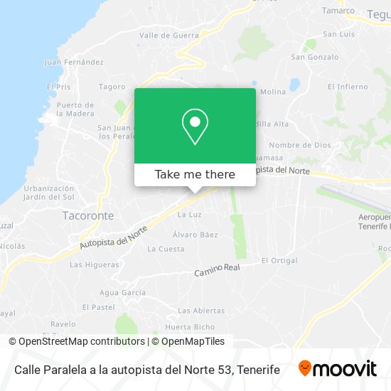 Calle Paralela a la autopista del Norte 53 map
