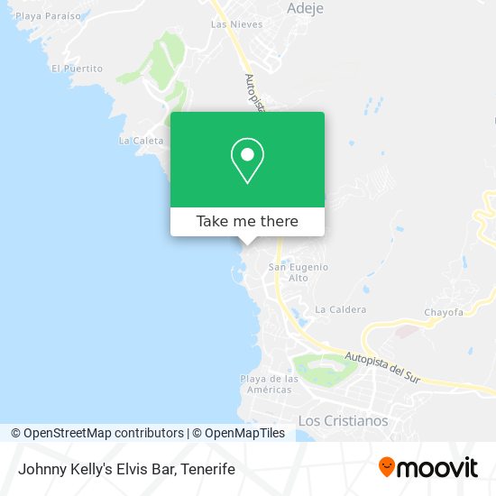 Johnny Kelly's Elvis Bar map