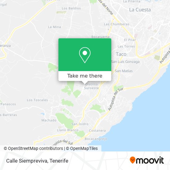 Calle Siempreviva map