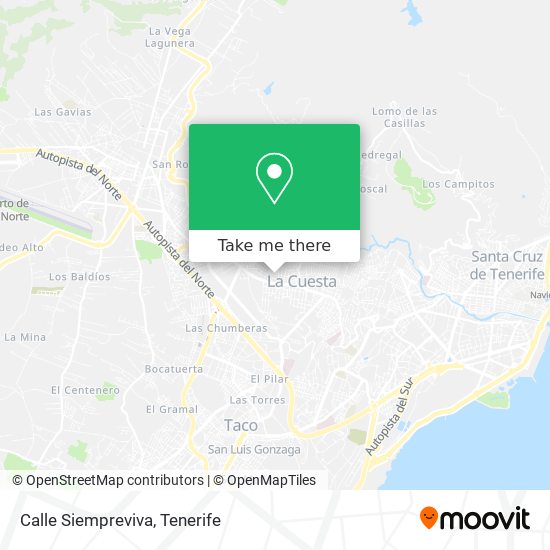 Calle Siempreviva map