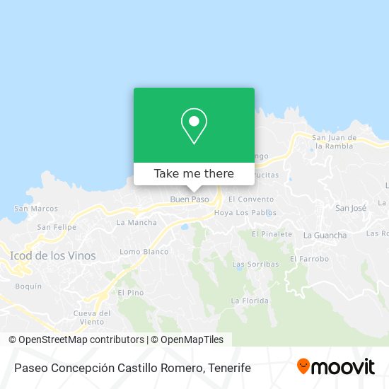 Paseo Concepción Castillo Romero map