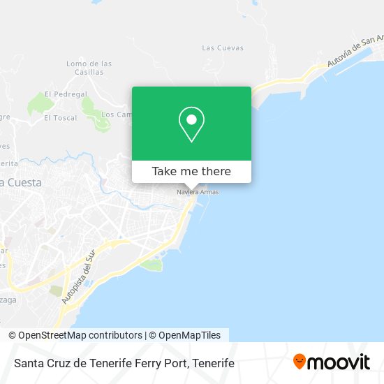 mapa Santa Cruz de Tenerife Ferry Port