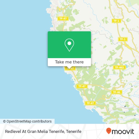 Redlevel At Gran Melia Tenerife map