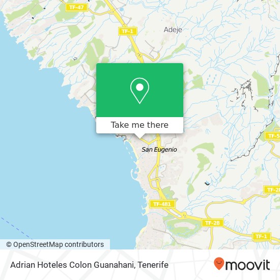 Adrian Hoteles Colon Guanahani map