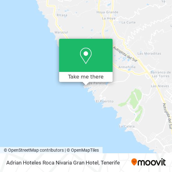 Adrian Hoteles Roca Nivaria Gran Hotel map