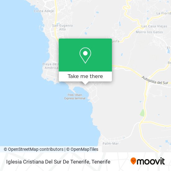 Iglesia Cristiana Del Sur De Tenerife map