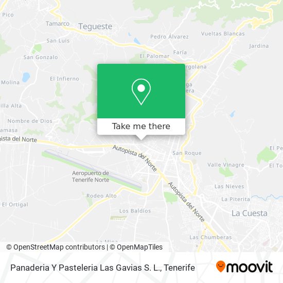 Panaderia Y Pasteleria Las Gavias S. L. map