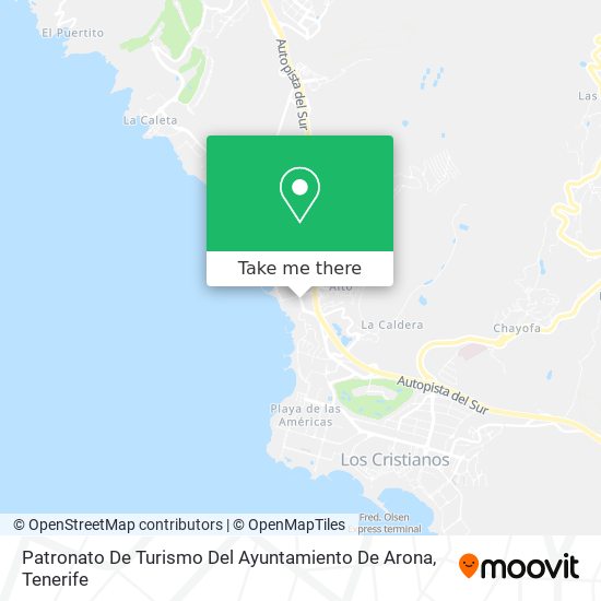 Patronato De Turismo Del Ayuntamiento De Arona map
