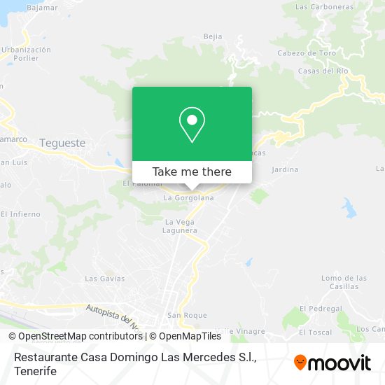 Restaurante Casa Domingo Las Mercedes S.l. map