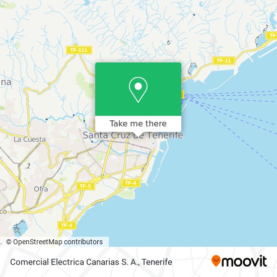 Comercial Electrica Canarias S. A. map