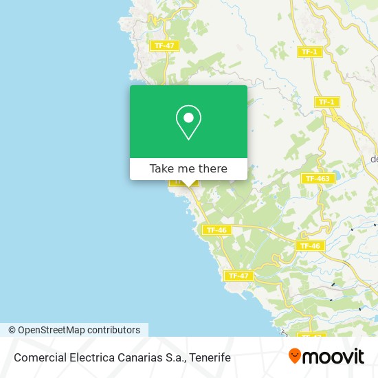 Comercial Electrica Canarias S.a. map