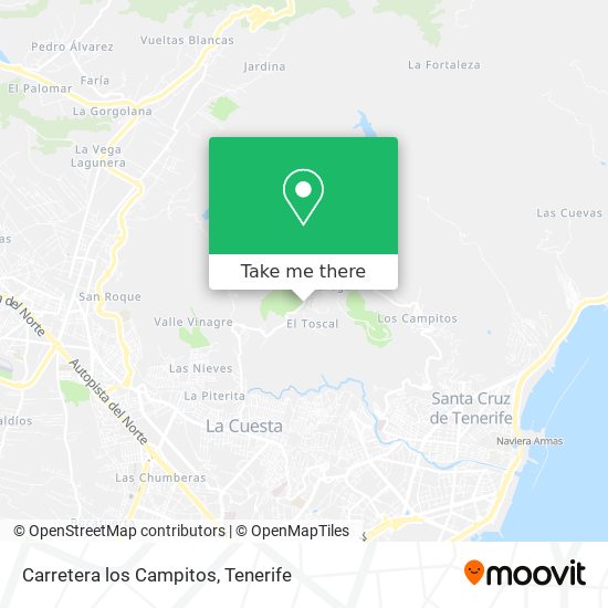 Carretera los Campitos map