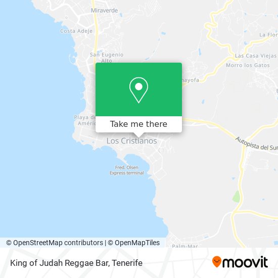 King of Judah Reggae Bar map