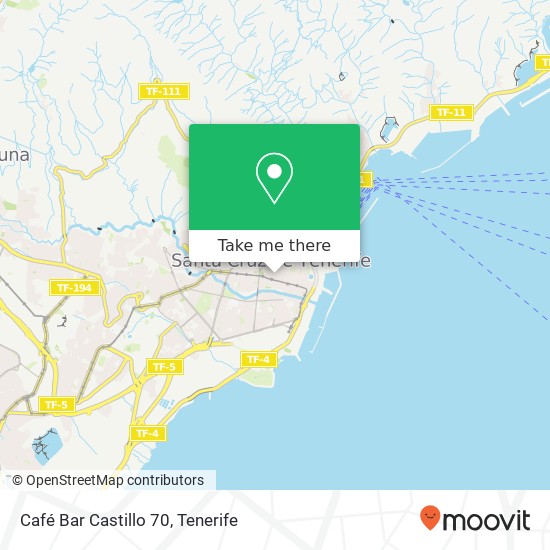 Café Bar Castillo 70 map