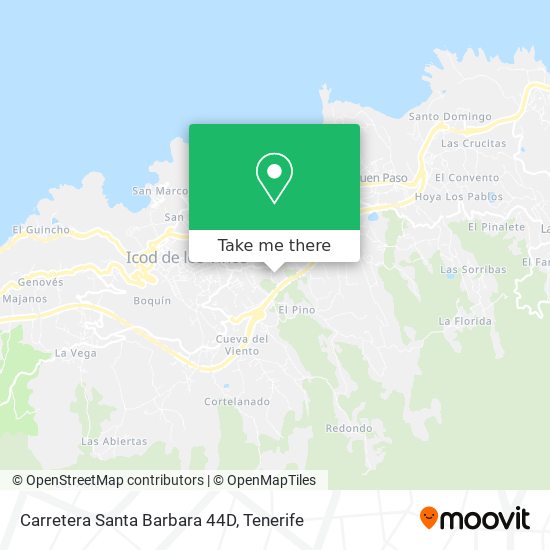 Carretera Santa Barbara 44D map
