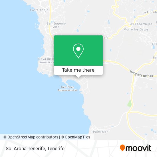 Sol Arona Tenerife map