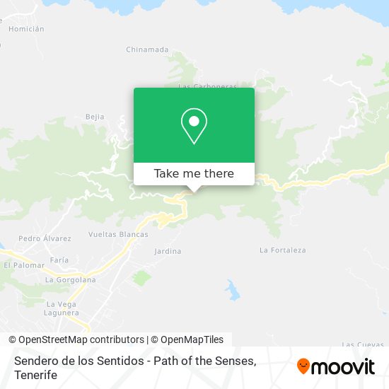 mapa Sendero de los Sentidos - Path of the Senses