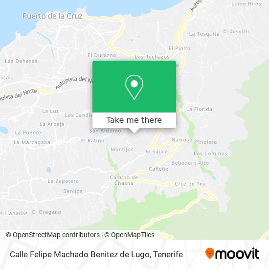 Calle Felipe Machado Benitez de Lugo map