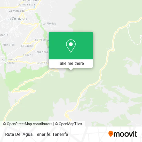 Ruta Del Agua, Tenerife map