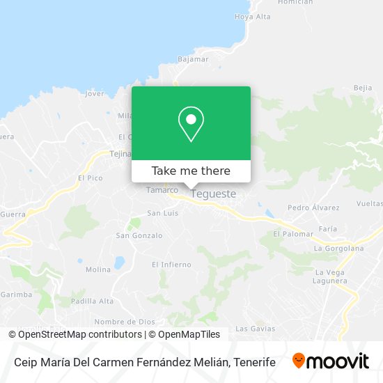 Ceip María Del Carmen Fernández Melián map