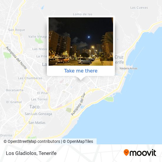 Los Gladiolos map