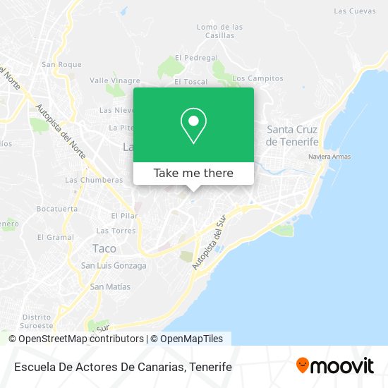 Escuela De Actores De Canarias map