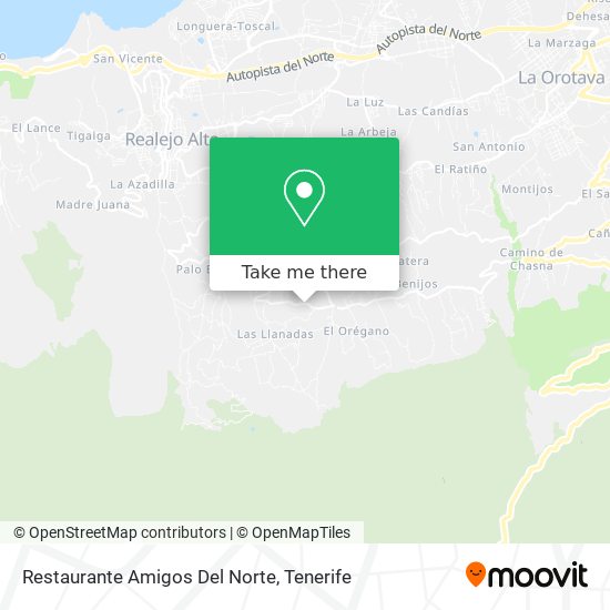 Restaurante Amigos Del Norte map