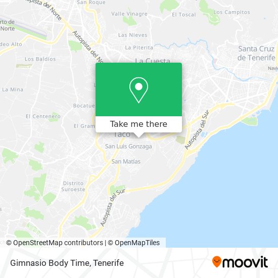 Gimnasio Body Time map