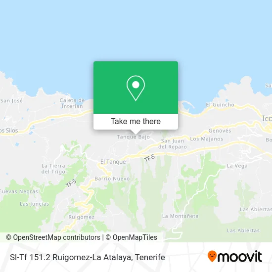 mapa Sl-Tf 151.2 Ruigomez-La Atalaya